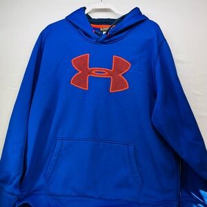 Under Armour Navy and Orange Hoodie